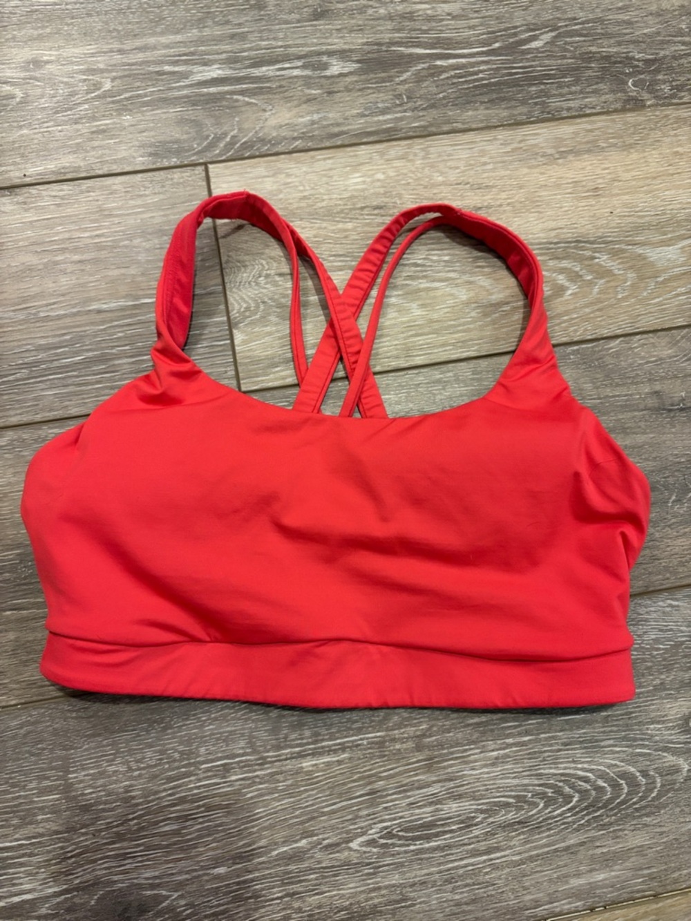 Lululemon Evolve Energy Bra in Red Glow EUC